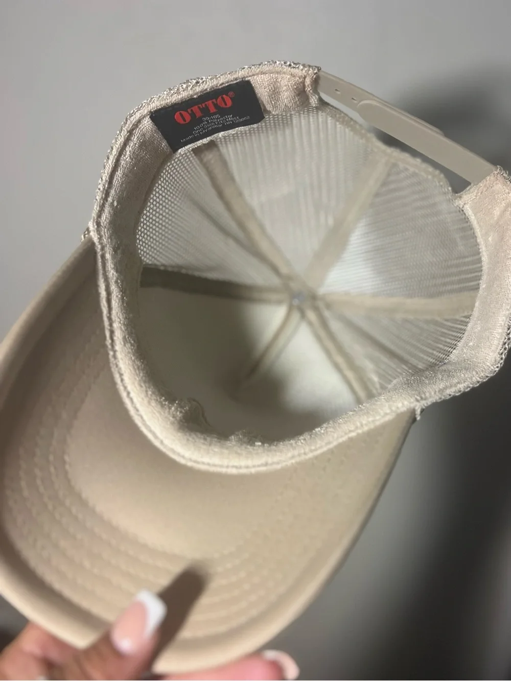 Women’s Beige Trucker Hat with Green Frog Patch and Pink Accent “Giddy Up Sl*ts